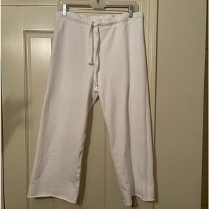 Frank & Eileen Catherine size medium white triple fleece wide leg sweatpants.